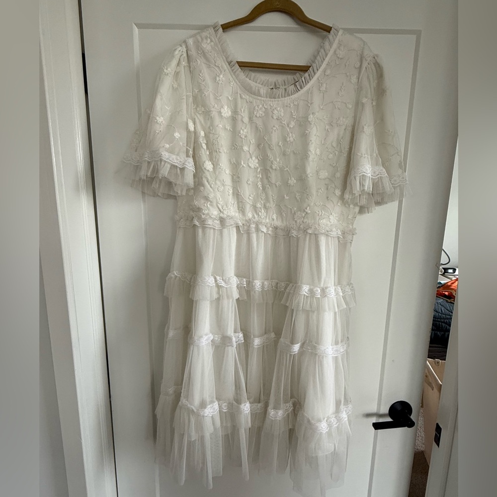 JessaKae Cream Midi Dress